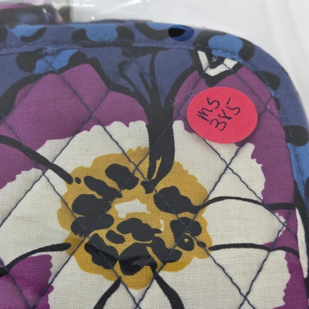 NWT Vera Bradley Jewelry Case African Violet Quilted Floral‎ Travel Organizer